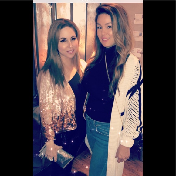 Parker Rose Gold Sequin jacket, Size M - Picture 8 of 17